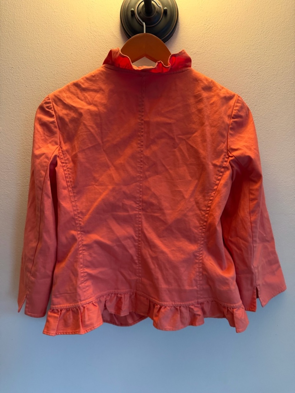 Talbots Coral Ruffle-Trim Jacket 2P - Picture 6 of 6